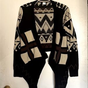 West 36th float waterfall opening cardigan